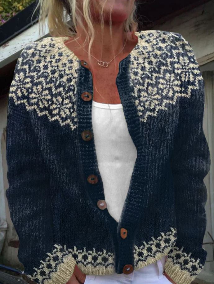 Hadley | Vintage Stickad Cardigan