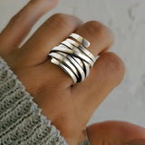 Vintageinspirerad silverring