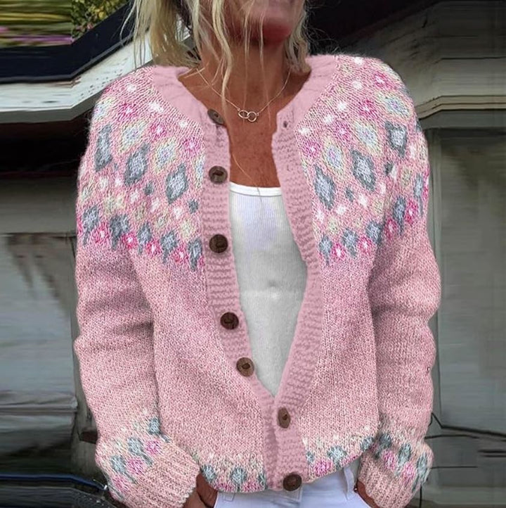 Hassel | Rosa Komfort Cardigan
