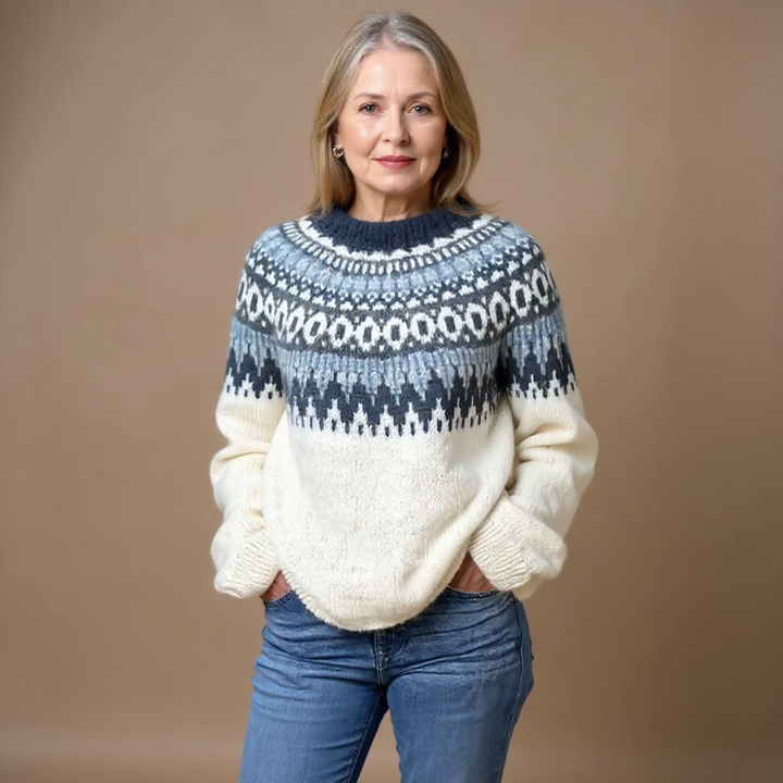 Maecey | Vintage Isländsk Tröja