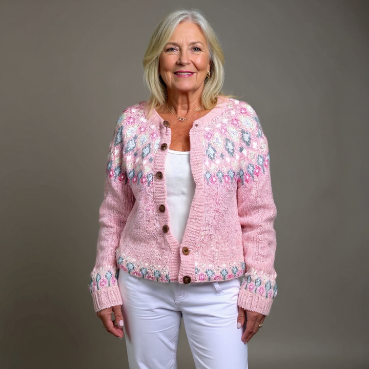 Hassel | Rosa Komfort Cardigan