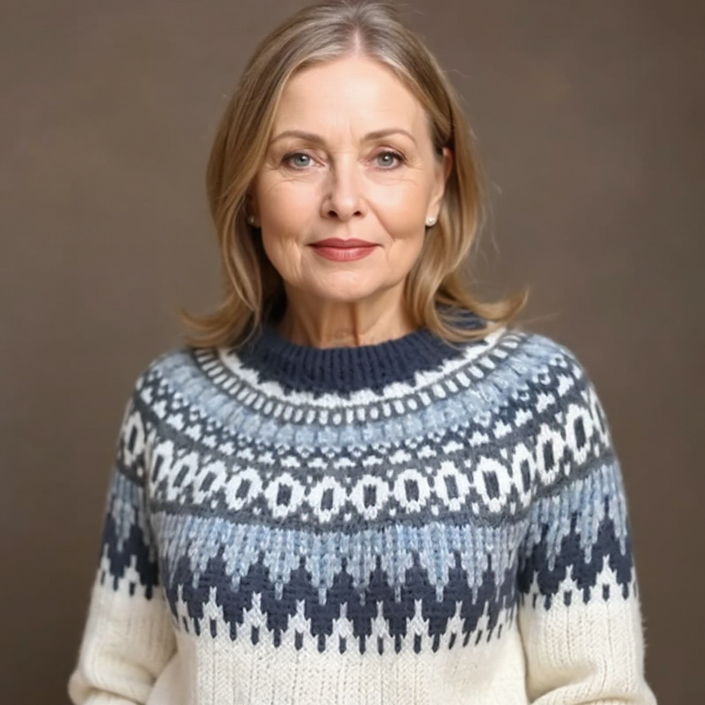 Maecey | Vintage Isländsk Tröja