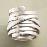 Vintageinspirerad silverring