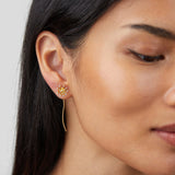Wish Dandelion-örhängen i 18K guld
