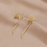 Wish Dandelion-örhängen i 18K guld